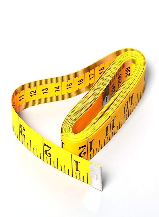 ECLET شريط قياس متين وناعم للخياطة من إيكليت، لقياس الجسم وصنع الفساتين، طوله 1.50 متر، 150 سم، متعدد الألوان (F) - Image 1